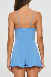 Marlo Wrap Dress in Blue