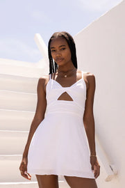 Skye Cotton Dress in White
