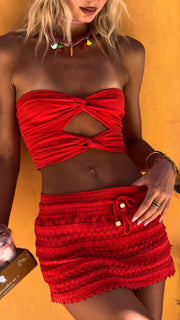 Cosmo Skirt in Cherry