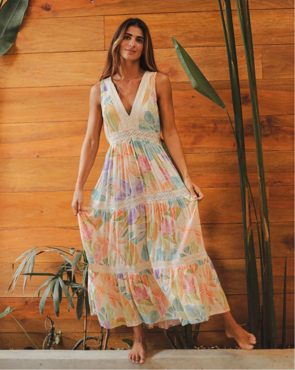 bloom maxi dress Glowing Bloom Maxi Dress – hanger boutique vb
