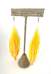 Sunny Side Up Beaded Earrings