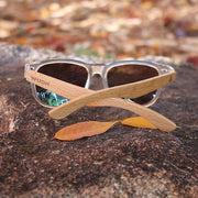 Wanderer Beechwood Sunglasses with Blue Lenses