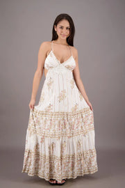 Shari Boho Dress in White