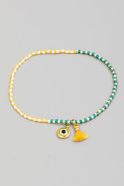 Evil Eye Tassel Bracelet