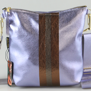 The Graham Crossbody: Navy-Mango-Cream