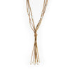 Lucero Freshwater Pearl Suede Necklace in Khaki