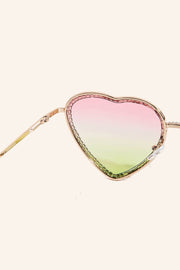 Assorted Rhinestone Frame Heart Sunglasses Set