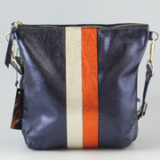 The Graham Crossbody: Navy-Mango-Cream