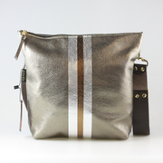 The Graham Crossbody: Navy-Mango-Cream