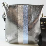 The Graham Crossbody: Navy-Mango-Cream