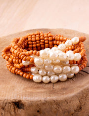 Desert Pearl Stretch Bracelet