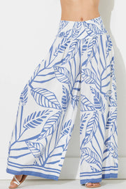 Layla Tropical Pants in Blue