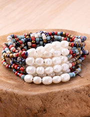 Desert Pearl Stretch Bracelet