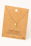 Pineapple Cutout Necklace