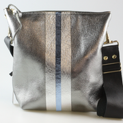 The Graham Crossbody: Navy-Mango-Cream