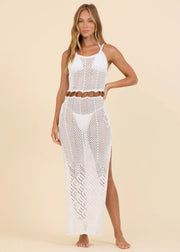 Shannon Sweater Dress in White