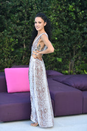 Salina Snake Maxi Dress