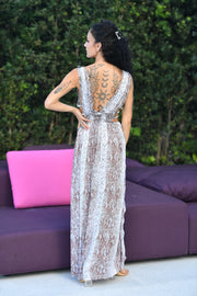 Salina Snake Maxi Dress