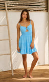 Brittany Dress in Aqua
