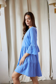 Tiffani Dress in Azure