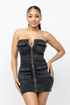 Hallie Cargo Tube Dress