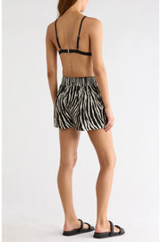 Zoe Zebra Shorts Black
