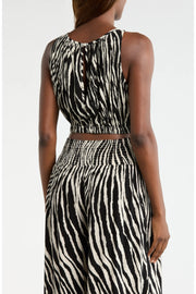 Black Zebra Crop
