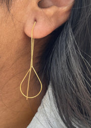 Teardrop Threader Earrings