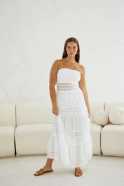 Zuri Maxi Dress in White