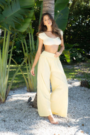 Palazzo Pants in Yellow