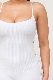 Snap Sweater Jumpsuit in Grey