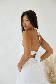 Mosley Dress in White