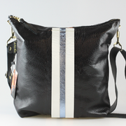 The Graham Crossbody: Navy-Mango-Cream