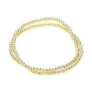 2PCS - Stainless Steel Ball Stretch Multi Layered Bracelets