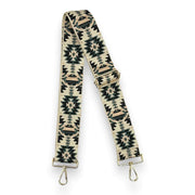 Hunter Green Tribal Adjustable Strap with Gold Hardware
