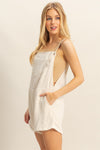 Allie Romper Overall in Oatmeal