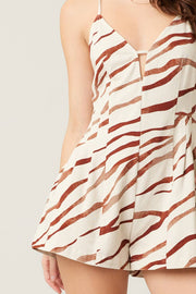 Fallon Leopard Printed Romper