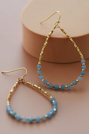 Addie Beaded Earrings in Blue