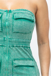 Ariel Green Cargo Dress