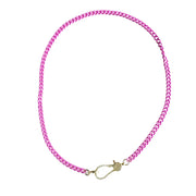 Pink Candy Curb Necklace