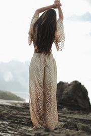 Zorie Metallic Flowy Pants