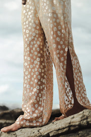 Zorie Metallic Flowy Pants