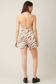 Fallon Leopard Printed Romper