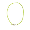 Candy Curb Necklace in Lime Green