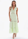 Gabbie Maxi Dress in Light Green