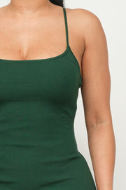 Brookie Dress in Hunter Green