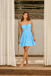 Ivy Dress in Aqua  49098