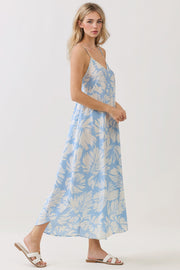Chelsea Palm Jumpsuit-Blue