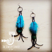 Marco Tassel Feather Earrings