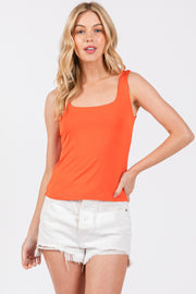 Greta Double Layer Tank in Orange